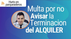 Multa por Terminacion del Arrendamiento Anticipado - Aviso de Terminación del Inquilino